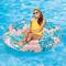 Funsicle 65" Round Pink & Blue Palm Island Float Round Inflatable Pool & Water Lounge